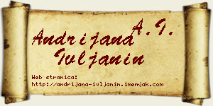 Andrijana Ivljanin vizit kartica